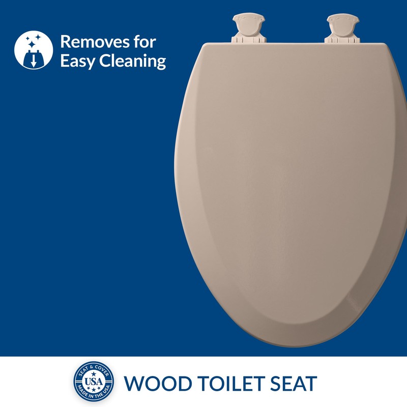 Bemis 1500EC 068 Toilet Seat with Easy Clean & Change