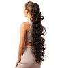 33-Inch Long Messy Curls Claw Clip Ponytail Extensions Synthetic Clip