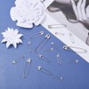 HappyHome 220pcs Silver Safety Pins 6 Sizes 22mm 28mm 32mm