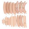 Wooden Train Track Set for Toddlers Assembly Kit Building Toys