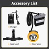 Yongkist Safety Mining Light 1+2 LED Coal Mining Lights Battery