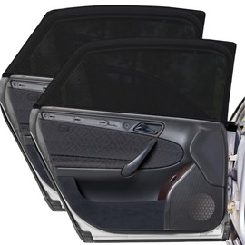 Car Window Shades for Baby, Universal Stretch Car Window Sunshade, Breathable Cars Sun Shades with UV Protection, Rear Window Sunshade for Kids (Rear Window 2PCS)