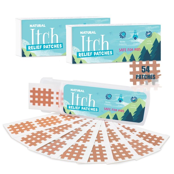 Bite Itch Relief Patches 54pcs for Kids & Adults, Instantly