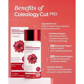 [FOODOLOGY] Coleology Cut PRO (30Days) - Daily Wellness Tablets with Green Tea, Banaba Leaf & B-Vitamins Nutrient Balance, Post-Meal Routine & Everyday Vitality
