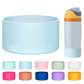 Diumepo Silicone Boot for Owala 16oz Water Bottle, Anti-Slip Protective Sleeve Bottom Bumper Protector for Owala Kids and FreeSip 16 oz Water Bottle, BPA Free（Baby Blue）