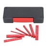 7PCS Setup Blocks Gauge Aluminum Alloy Black Anodized Suface Woodworking