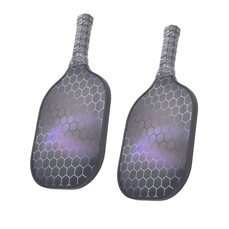 2PCS Pickleball Paddles Set Fiberglass Lightweight Pickle Ball Rackets with