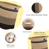 COMSE Extra Large Blanket Basket, Tall Laundry Basket, Nursery Hamper,