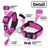 NESTROAD Reflective Dog Collar and Leash Set,Soft Neoprene Pet Collar