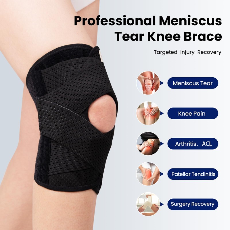 JOMVD Professional Knee Brace for Meniscus Tear, Knee Support with