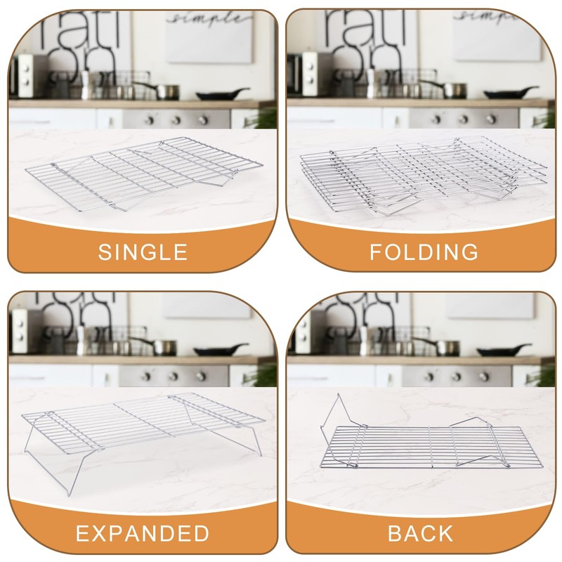 Cooling Rack for Baking 3 Tiers, 16" x 10" Cookie
