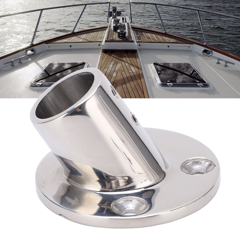 Boat Handrail Round Base Fitting 316 Stainless Steel Marine Hardware