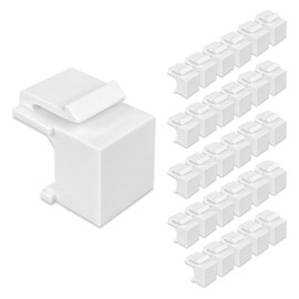 Iwillink - Paquete de 30 insertos para placa de pared Keystone y panel de parche, color blanco