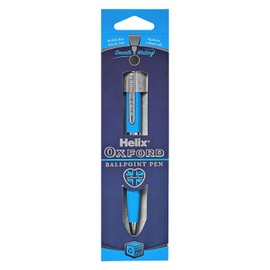 Helix Oxford Premium Ballpoint Pen (Light Blue) with Plastic Free Packaging, 209816