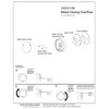 Westbrass D493CHM-12 Universal Patented Deep Soak Round Replacement 2-Hole Bathtub