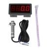 Tachometer 4 Digital LED Speedometer, 10-9999RPM Speed Meter Panel Inductive