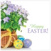 Easter Cards - Basket and eggs, pack of 5, with