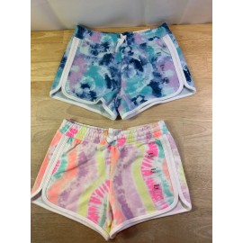 So Good for life New Girl's So Shorts Tie Dye-Sz M-8,L-10/12 or XL14/16-Great Colors!!—U PICK!!* - Blues/Purples, L-10/12
