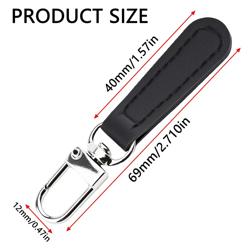 8 PCS Zipper Pull Replacement Leather Handle for Backpacks, Suitcases,