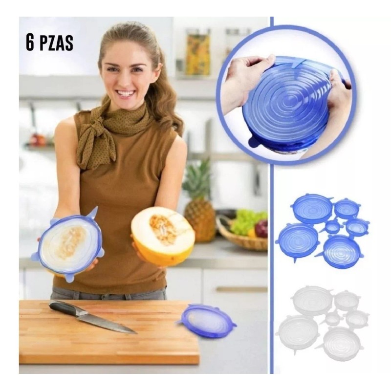 As Seen On Tv Tapas Silicon Set 6 Pz Reutilizables