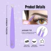 Professional 4-Piece Eyebrow Tweezers Set - Precision Hair Removal Tools