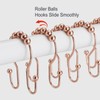 Goowin Shower Curtain Hooks, 12 Pcs Shower Curtain Rings, Stainless