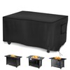 Saking Fire Pit Cover, 44 Inch Fire Table Cover Rectangular
