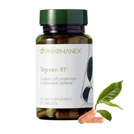 Nu Skin Pharmanex Tēgreen 97 | 30ct | Premium Green Tea Extract Capsules, Powerful Antioxidant & Metabolic Booster with Digestive Enzymes, Essential for a Healthy Lifestyle