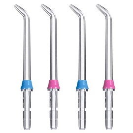 Pack of 4 Oral Irrigators, Dental Flosser Water, Replacement Jet Tips, Dental Water, Flosser Water, Oral Irrigator Nozzles, Oral Irrigator Accessories for WP-100 WP-250 WP-462 WP-660 (Blue, Pink)