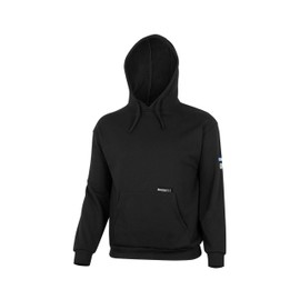 Oberon FR Arc Rated Hi Vis Hoodie - Flame Resistant Reflective Tape - Class 3 - 14 Cal - Heavyweight Cotton Fleece With Hood - Yellow, Black