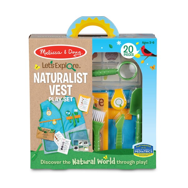 Melissa & Doug 40805 Let's Explore Naturalist Vest Set | Pretend Play | 3+ | Gift for Boy or Girl