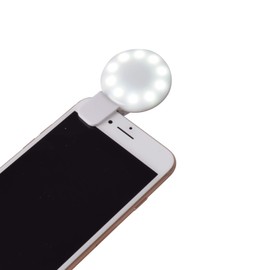 Etsumi VE-2260 LED Clip Light, 3-Level Dimmable Type, White, LED Photography Assistant Light for Smartphones and Tablets