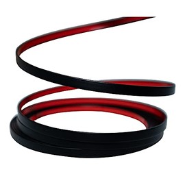 Huaesem Flexible Molding Trim Self Adhesive, Metallic Wall Molding Trim, Decorative Trim for Wall/Mirror/Furniture/Door/Wardrobe/Home Decor (0.3 Inch x 16.4 Feet, Black)