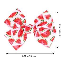 LUOZZY 6pcs Watermelon Hair Bows Little Girl Bow Hair Clips Children Watermelon Hair Clips Summer Hawaii Hair Accessories