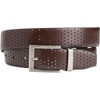TGW Men's Players Perforated Reversible Belt for Golfing Black/Brown 36