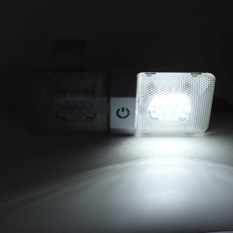 RV Ceiling Double Reading Light Touch Button Stepless 48 LEDs