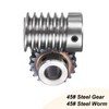 sourcing map #45 Steel Worm Gear Set 20T 1.5 Module