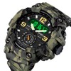 IJAHWRS Men's Camouflage Watch, Large Face Multifunctional Waterproof Shockproof Sports