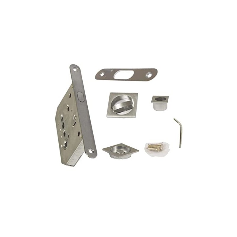 bricoleva.it Sliding Door Lock Set Square with Touch Handle with