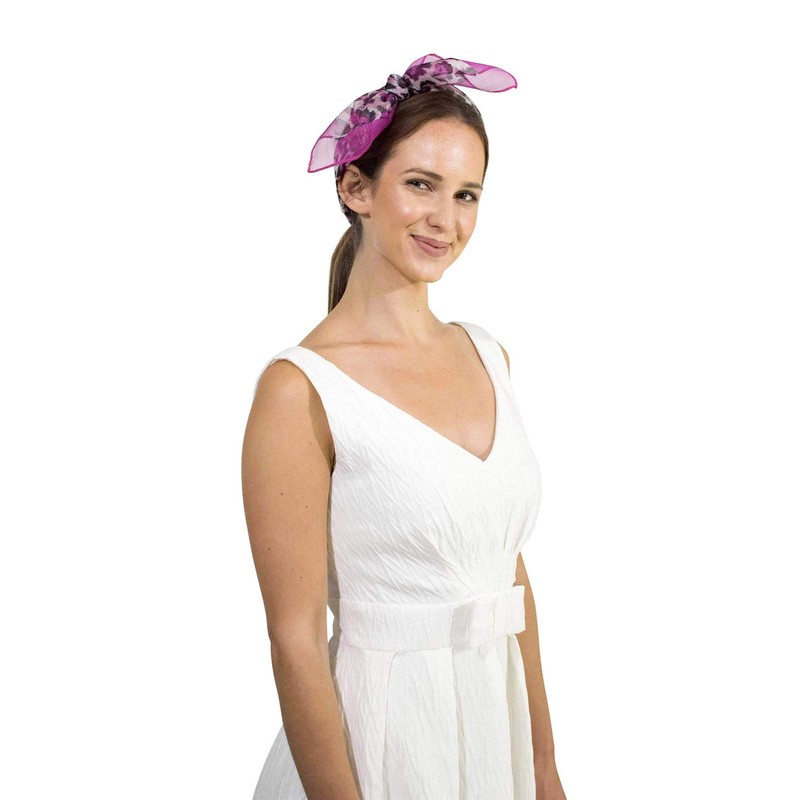 Leopard, Animal, Neck Scarf, Square Shape, Fuchsia