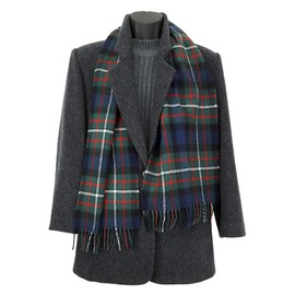 Ferguson Modern Tartan Lambswool Scarf-Made in Scotland