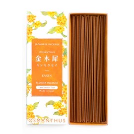 ENSEN Incense, Osmanthus Incense, Smokeless, Sandalwood Aroma, Made in Japan, Approximately 60 Sticks Vanilla Incense Stick, Gift, Purification