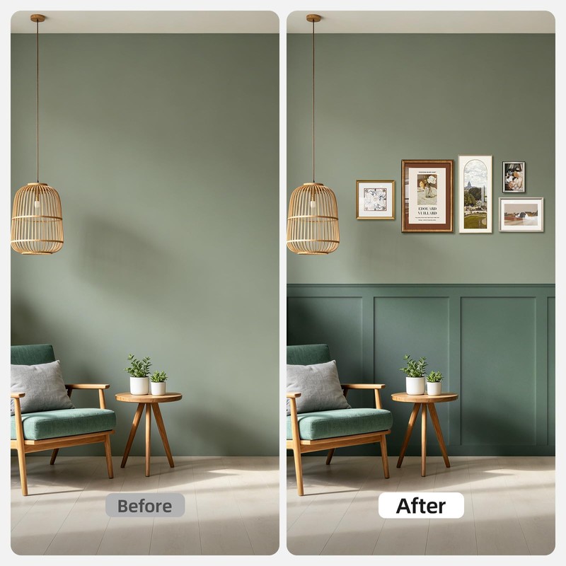 WADILE Premade Board and Batten Wall Panel Kit