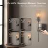 ThyFenno Battery Operated Wall Sconce with Remote Control Set of