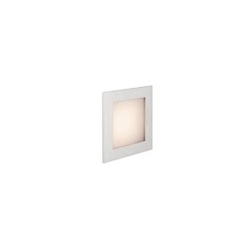 SLV LED Einbauleuchte Frame Basic | Wand- und Deckenleuchte für den Einbau | Eckig, Silber, 2700K Warmweiß | Stilvolle Wandleuchte, Einbau-Strahler LED Treppen-Beleuchtung, Stufen-Licht, Treppenlicht