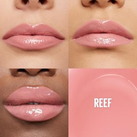 Maybelline Lifter Gloss Lip Gloss Makeup With Hyaluronic Acid, Hydrating, High Shine, Hydrated Lips, Fuller-Looking Lips, Reef, 0.18 fl. oz.          