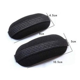 Witbicg Invisible Fluffy Hair Clip Hair Pads, Perfect Puff Hair Head, Puff Hair Head Pillow Head and Face Shape, Women's and Girls Accessories, Pack of 2 (Black)