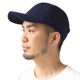 regnuu Men's Cap, Deep Work Cap, Long Brim Cap, Large Size, Deep Hat, Women's, Spring, Summer, Cool, navy