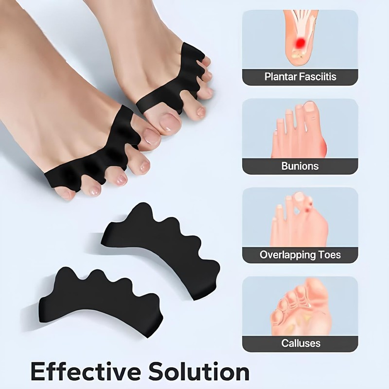 FlexAlign Corrective Toe Spacers - Bunion Relief and Toe Restoration