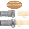 sourcingmap PVC Washing Machine Drain Hose Extension Kit, Universal Fit